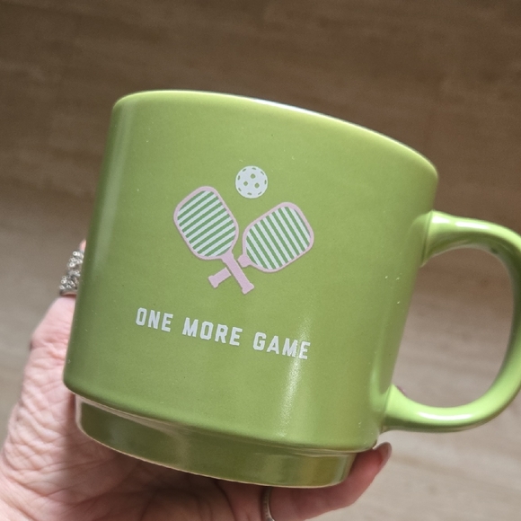 Fringe Studio Other - Fringe Studio Pickleball "One More Game" Lime Green Mug